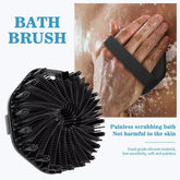 NEW Bath Soft Silicone Back Brush Bath Shower Sponge Scrubbing Brush with Handle Exfoliating Scrub Skin Exfoliating Brushes