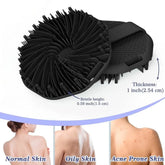 NEW Bath Soft Silicone Back Brush Bath Shower Sponge Scrubbing Brush with Handle Exfoliating Scrub Skin Exfoliating Brushes