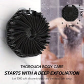 NEW Bath Soft Silicone Back Brush Bath Shower Sponge Scrubbing Brush with Handle Exfoliating Scrub Skin Exfoliating Brushes