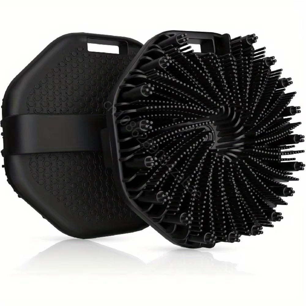 NEW Bath Soft Silicone Back Brush Bath Shower Sponge Scrubbing Brush with Handle Exfoliating Scrub Skin Exfoliating Brushes