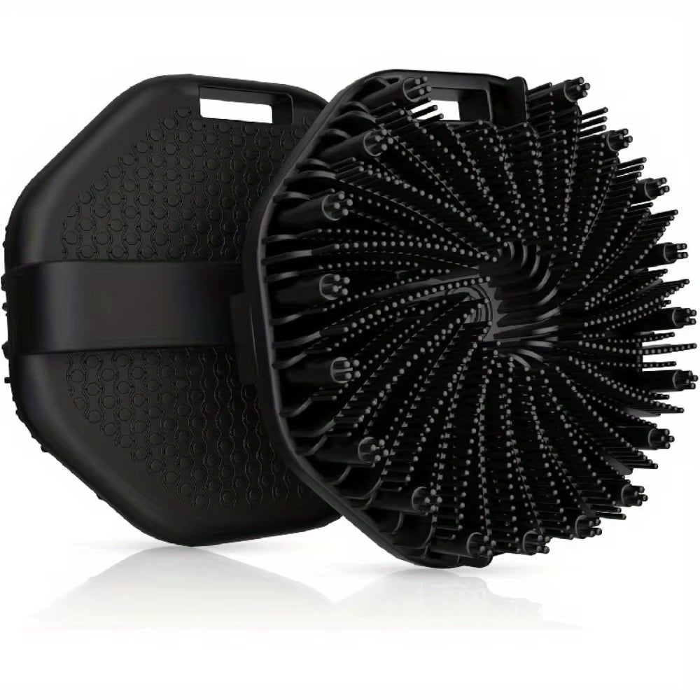 NEW Bath Soft Silicone Back Brush Bath Shower Sponge Scrubbing Brush with Handle Exfoliating Scrub Skin Exfoliating Brushes