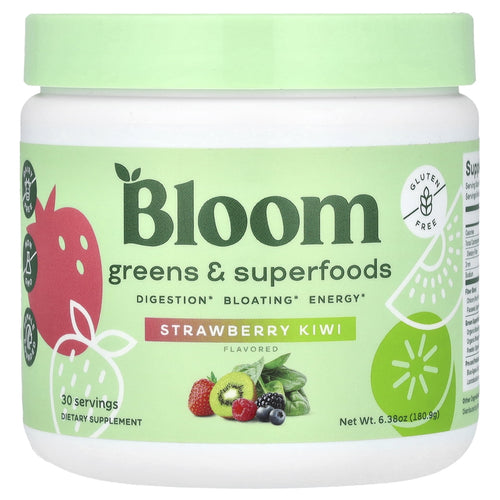Delicious Strawberry Kiwi Greens & Superfoods Powder - 30 Servings of Daily Wellness